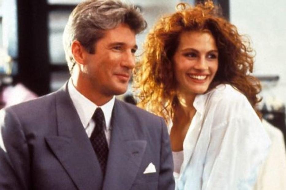 Richard Gere und Julia Roberts in einer Szene aus dem Film „Pretty Woman“.