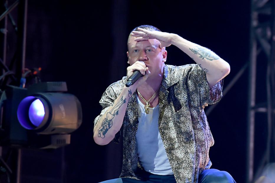 "Macklemore" Benn Haggerty hatte das Publikum gut im Griff