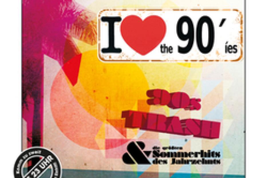 Ein Werbeplakat für eine 90er-Jahre-Party im PPC Club.