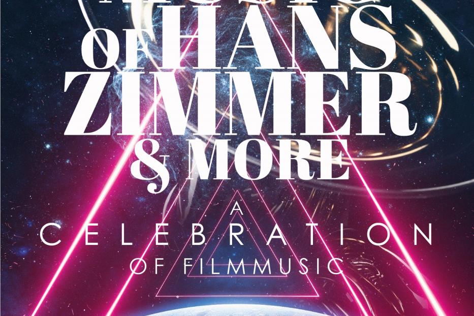 Das Plakat für „The Music of Hans Zimmer & More: A Celebration of Filmmusic“ zeigt Filmtitel wie „Gladiator“.