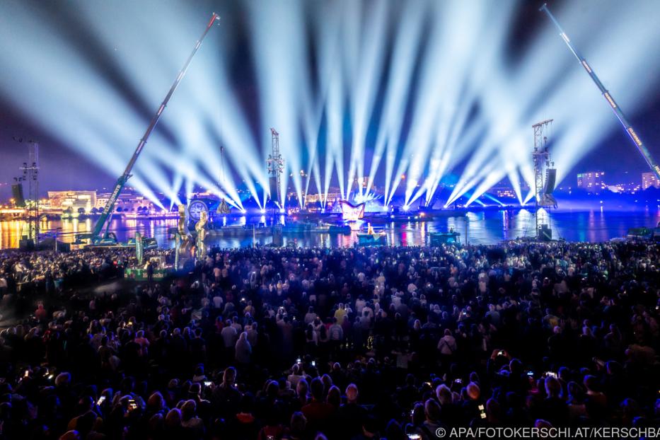 Visualisierte Klangwolke im Rahmen der Ars Electronica 2021