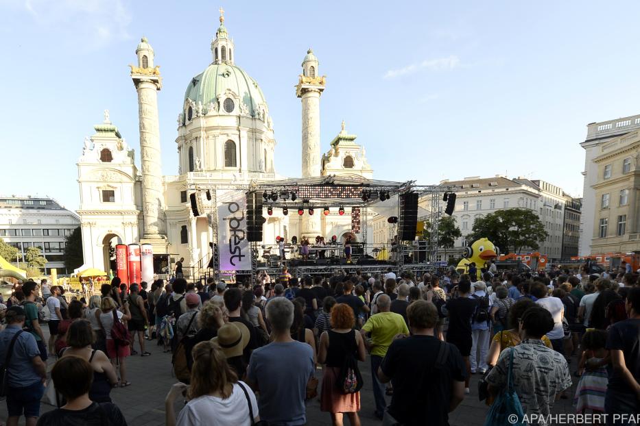 So wie zuletzt 2019 bespielt das Popfest heuer wieder die Seebühne.