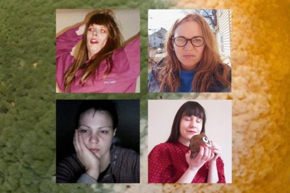 Eine Collage zeigt vier Porträts von Frauen in unterschiedlichen Stimmungen und Umgebungen.