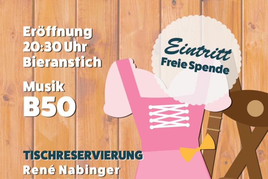Ein Plakat für „Die Nacht in Tracht“ des Jugendmusikvereins Wulkaprodersdorf am 4.2.2023.