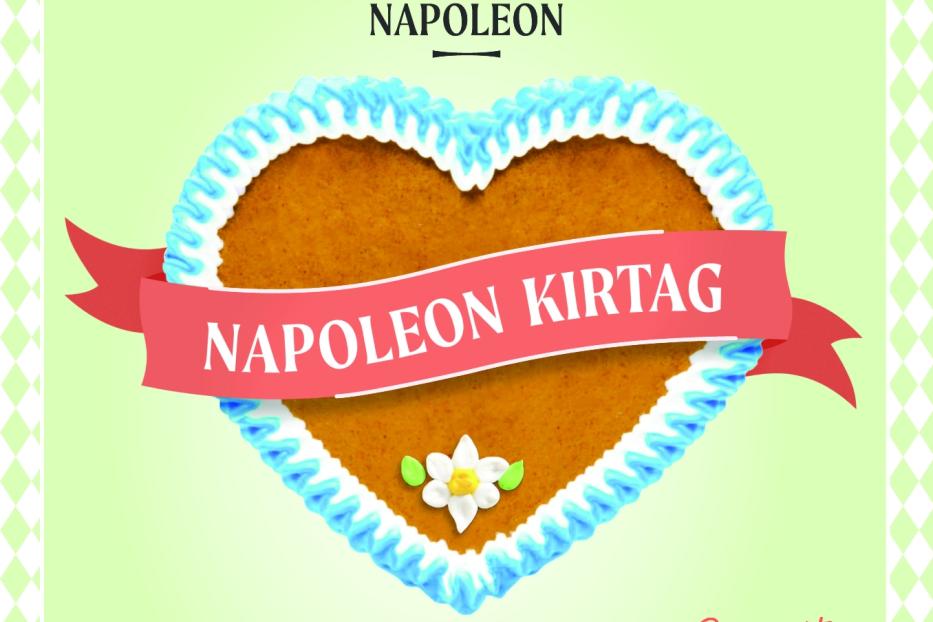 Ein Werbeplakat für den Napoleon Kirtag am 9. und 10. September 2023.