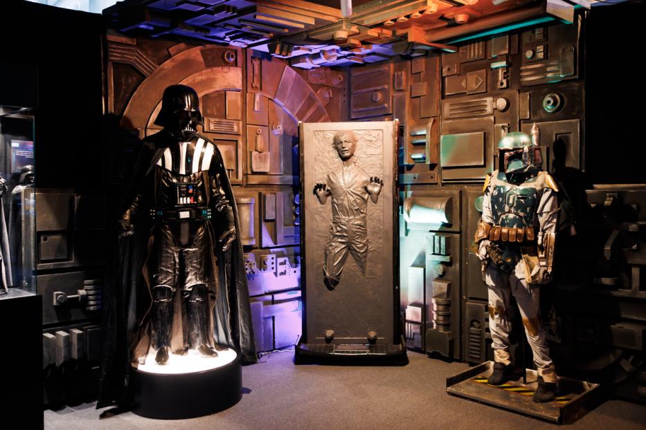 Darth Vader bei Star-Wars-Ausstellung in Wien.