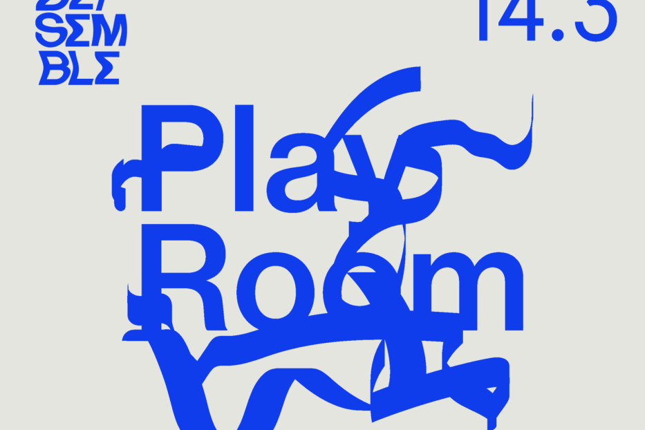 Ein Veranstaltungsplakat für „Play Room“ am 14. März im The Loft, Lerchenfelder Gürtel 37, 1160 Wien.