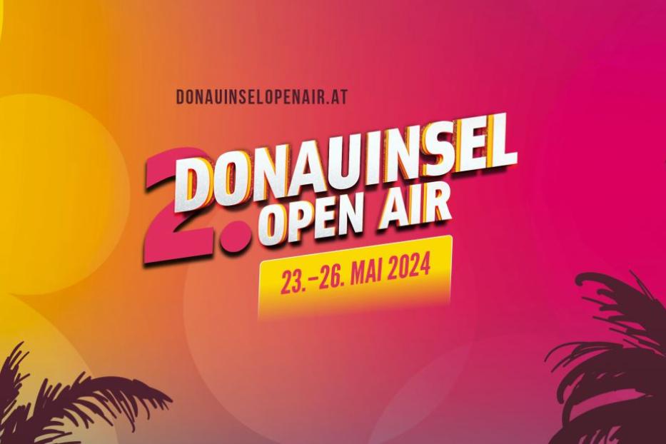 Werbung für das Donauinselfest Open Air vom 23. bis 26. Mai 2024.