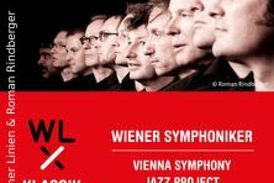 Das Cover des Albums „Wiener Symphoniker Vienna Symphony Jazz Project“ zeigt die Gesichter mehrerer Musiker.