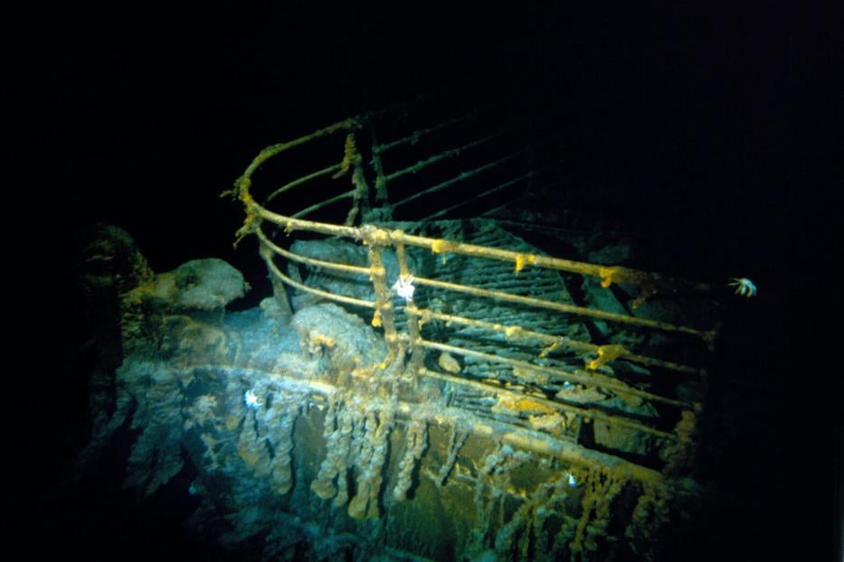 Wrack der Titanic am Meeresgrund
