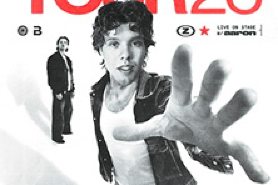 Ein Albumcover für Zartmanns „Tour 26“ mit einem Foto des Sängers, der seine Hand ausstreckt.