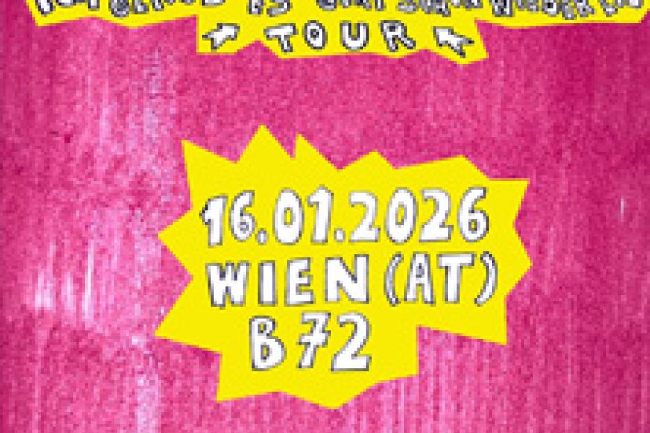 Ein Veranstaltungsplakat für MC Windhund, Tour am 16.01.2026 in Wien (AT) im B72.