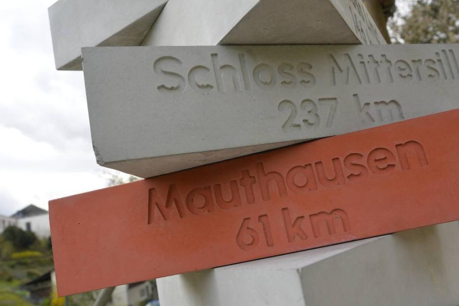 Außenlager-Stele KZ-Gedenkstätte Melk