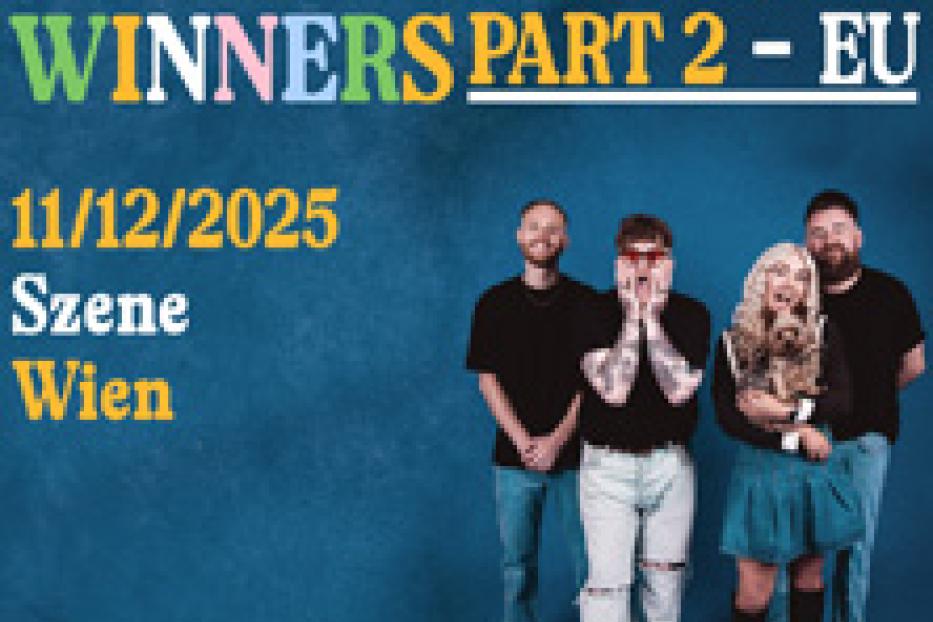 Das Bandfoto der Lottery Winners KOKO Tour Part 2 - EU, die am 11.12.2025 in der Szene Wien auftritt.