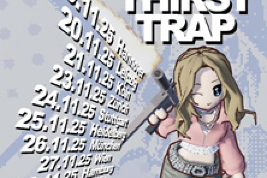 Ein Werbeplakat für die „Thirst Trap“-Tour von Lola Lola mit Tourdaten im November 2025.