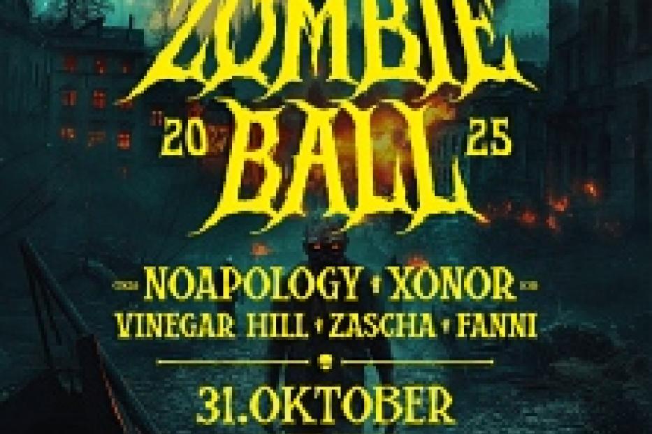 Ein Werbeplakat für den „Zombie Ball“ am 31. Oktober in der Szene Wien.