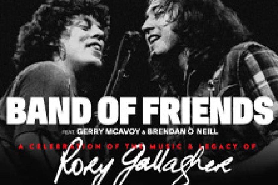 Das Band-of-Friends-Poster feiert die Musik und das Erbe von Rory Gallagher.