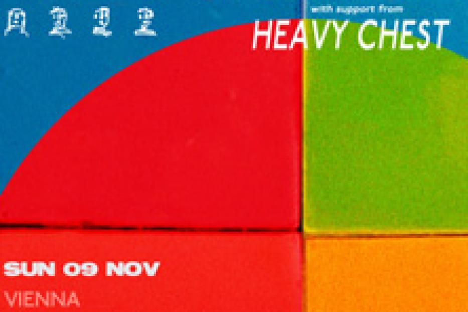 Ein Konzertplakat für Mild Orange in Wien, Flex Wien, am 9. November.