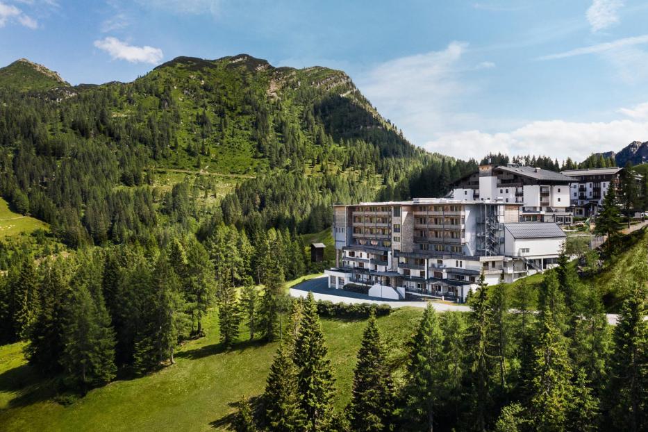 Ein Spa-Hotel in den Bergen. 
