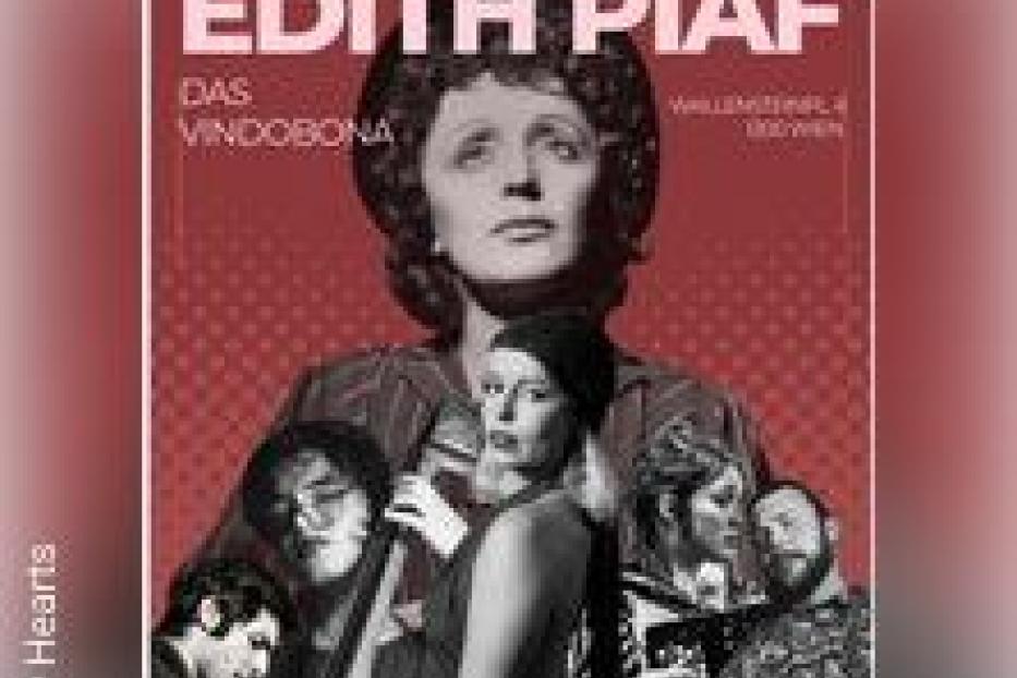 Das Veranstaltungsplakat für „Hymne an Edith Piaf“ im Das Vindobona, Wien.