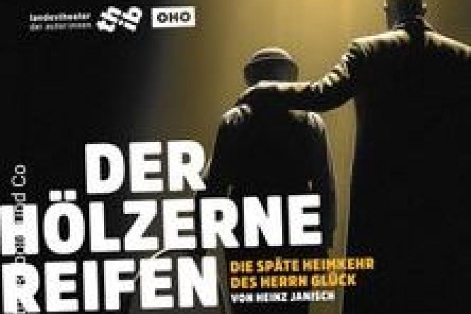 Ein Theaterplakat für „Der hölzerne Reifen“ von Heinz Janisch.