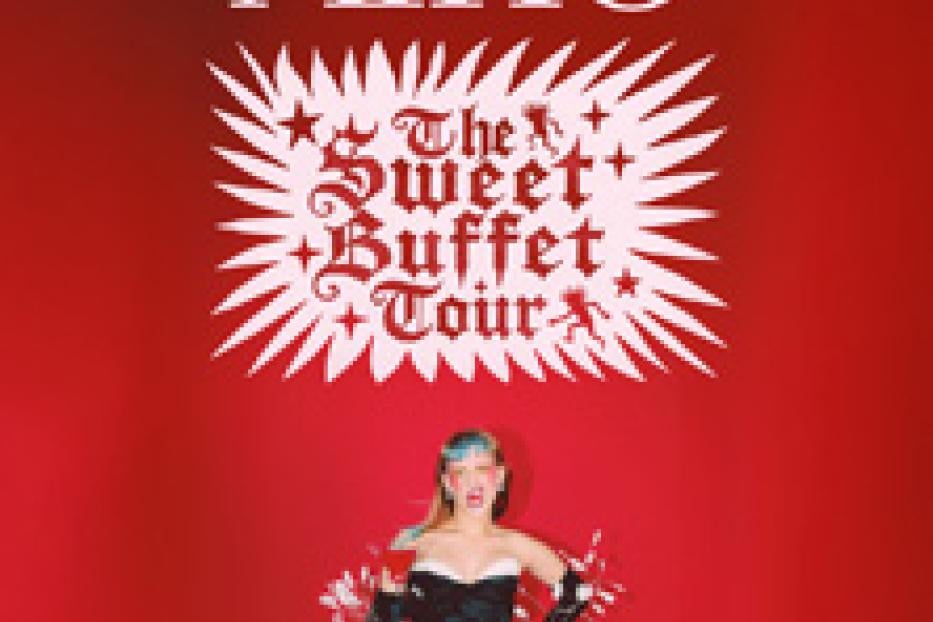 Das Werbeplakat für Aikos „The Sweet Buffet Tour“ in Wien am 17.11. im Chelsea.