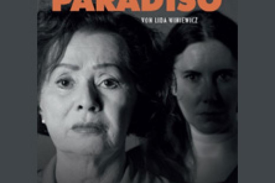 Das Filmplakat für „Paradiso“ zeigt zwei Frauen vor dunklem Hintergrund.