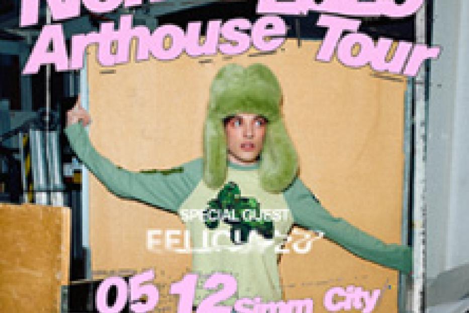 Ein Werbeplakat für die „Nemo 2025 Arthouse Tour“ mit dem Special Guest Felicu 20 in Wien, Österreich.