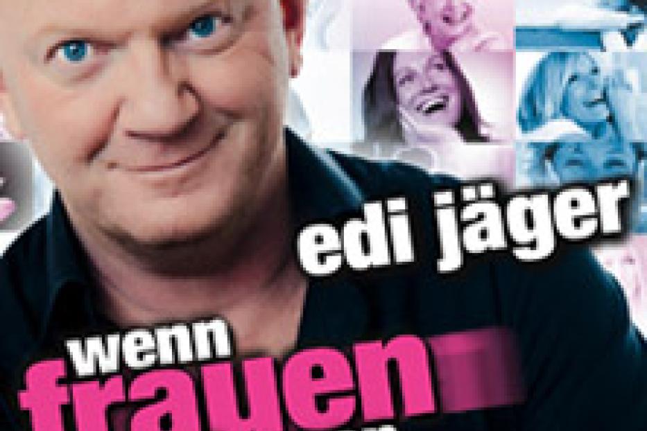 Das Cover von Edi Jägers Buch „Wenn Frauen fragen“ mit seinem Porträt im Vordergrund.