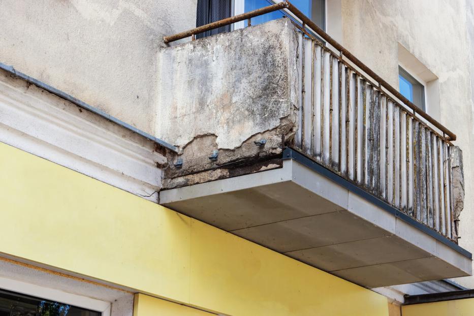 Schadhafter Balkon