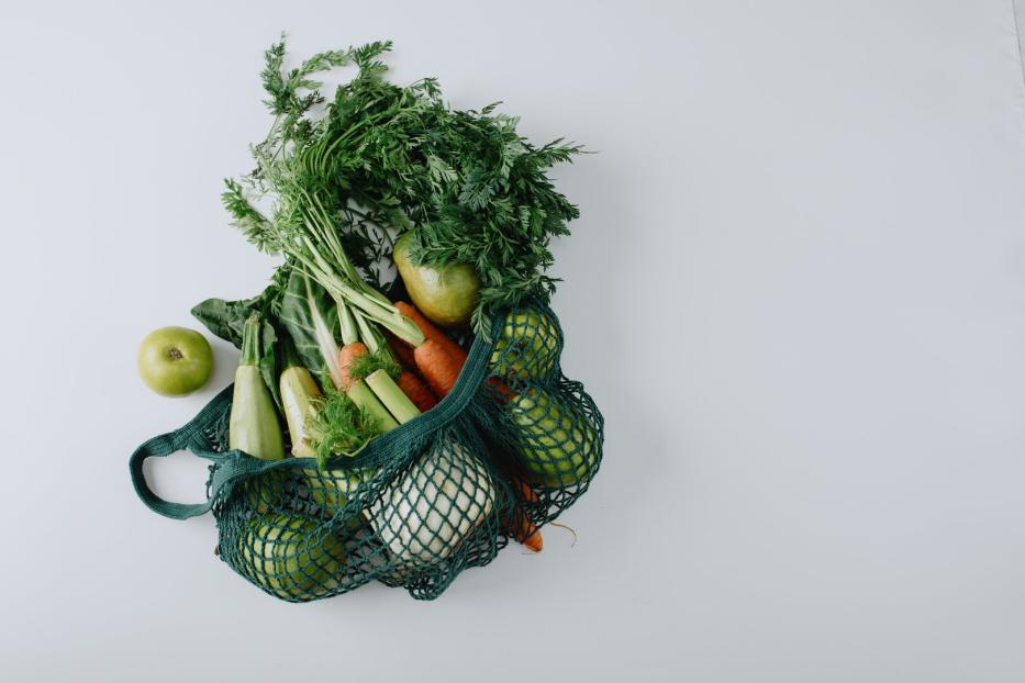 Zero waste shopping concept