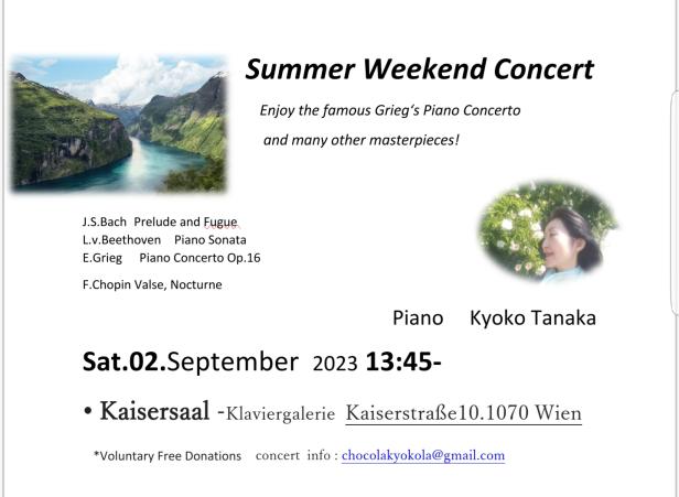 Summer Piano Concert