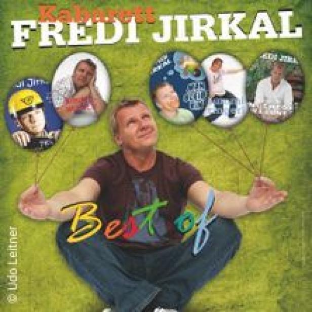 Das Cover des Albums „Best of“ von Fredi Jirkal zeigt den Künstler mit mehreren Bildern von sich selbst.