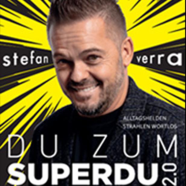 Das Cover des Buches „Du zum SuperDu“ von Stefan Verra mit einem Porträt des Autors.