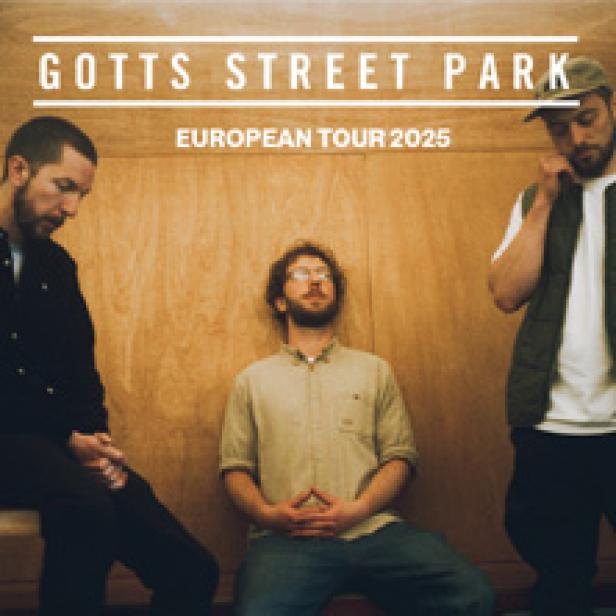 Das Bandfoto von Gotts Street Park für ihre Europatournee 2025.