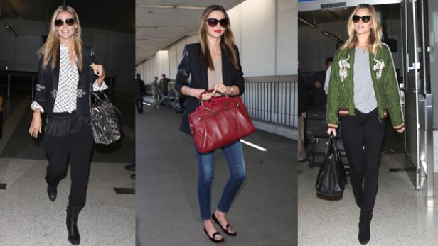 Heidi Klum, Miranda Kerr und Rosie Huntington-Whiteley zeigen vor, wie es geht