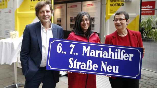 Dem Mahü-Trio ist das Lachen mittlerweile vergangen: Kaufmann (re.) resigniert, Blimlinger (li.) ist darüber erbost, Vassilakou hüllt sich in Schweigen