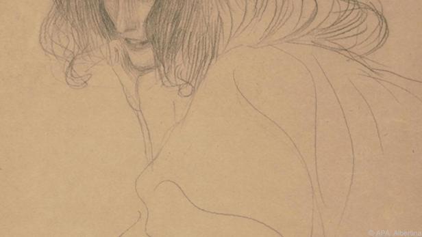 Klimts Studie für "Unkeuschheit" im Beethovenfries, 1901