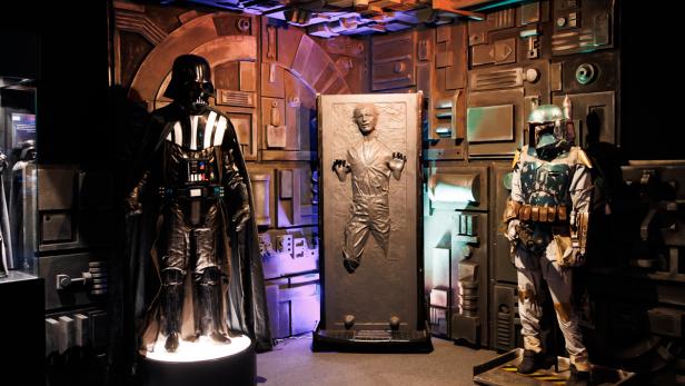 Darth Vader bei Star-Wars-Ausstellung in Wien.