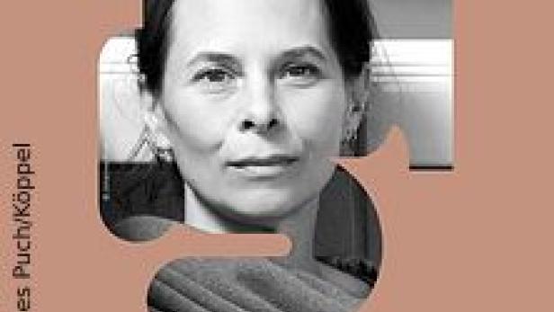 Porträt einer Frau, umrahmt von Text und dem Schriftzug LiteraturSchiff.at.