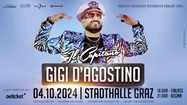 Gigi D'Agostino gibt Konzert in Österreich