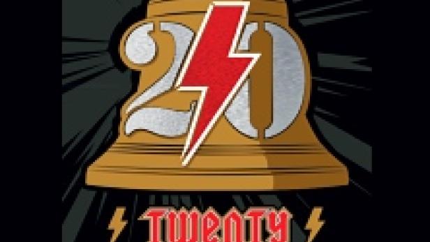 Ein goldenes Glöckchen mit der Zahl 20 und einem Blitz darauf, feiert 20 Jahre Thunderballs mit Jet Snakes.