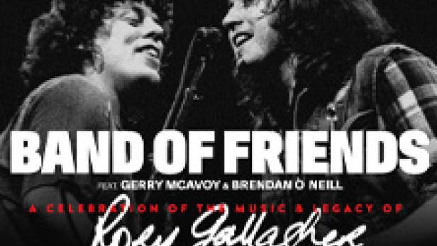 Das Band-of-Friends-Poster feiert die Musik und das Erbe von Rory Gallagher.