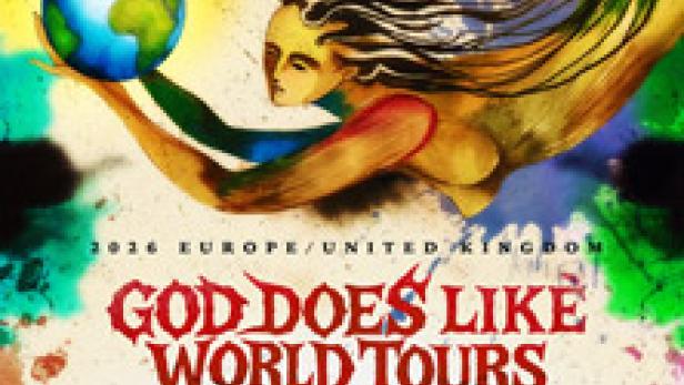 Ein Konzertplakat für JID's „God Does Like World Tours“ mit Mick Jenkins als Gast im Jahr 2016.