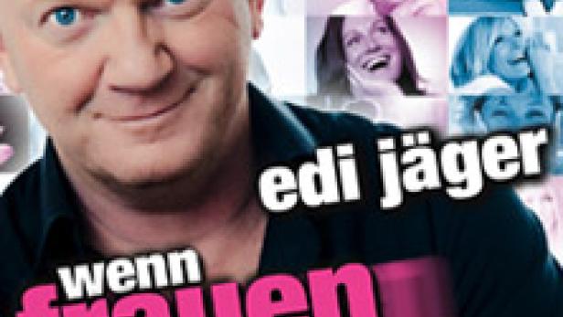 Das Cover von Edi Jägers Buch „Wenn Frauen fragen“ mit seinem Porträt im Vordergrund.