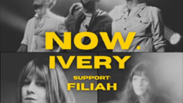 Das Cover zeigt die Band Now, Ivery und Filiah in Schwarzweiß.