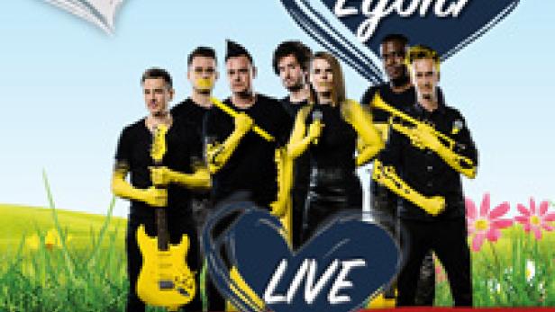 Die Band Egon7 wirbt für einen Live-Auftritt auf der Brunn Wiesn in Brunn am Gebirge.
