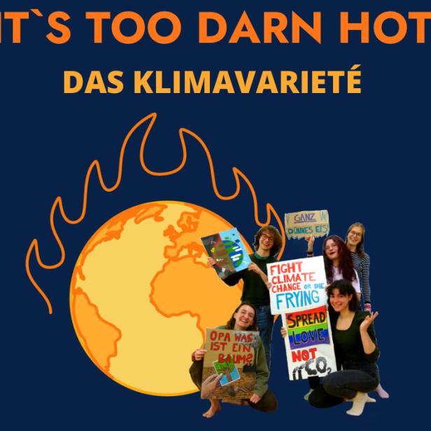 Eine Gruppe junger Leute demonstriert mit Schildern für den Klimaschutz.