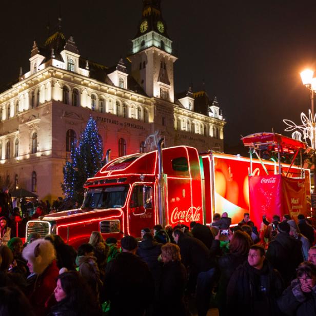 Der Coca Cola Weihnachtstruck ist 2022 wieder in Österreich unterwegs.