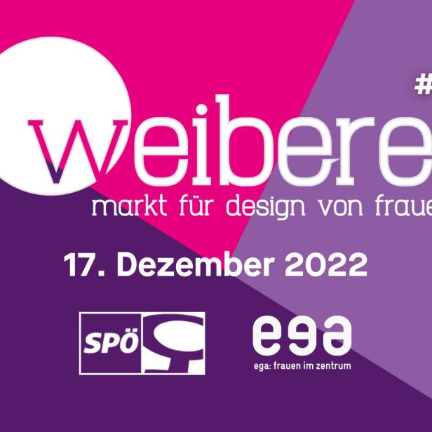 Das Plakat für die „Weiberei #9“, ein Designmarkt von Frauen am 17. Dezember 2022.